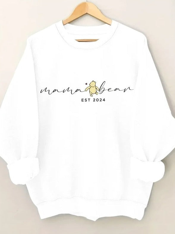 Bequemes, schlichtes, lässiges Sweatshirt mit Aufdruck 