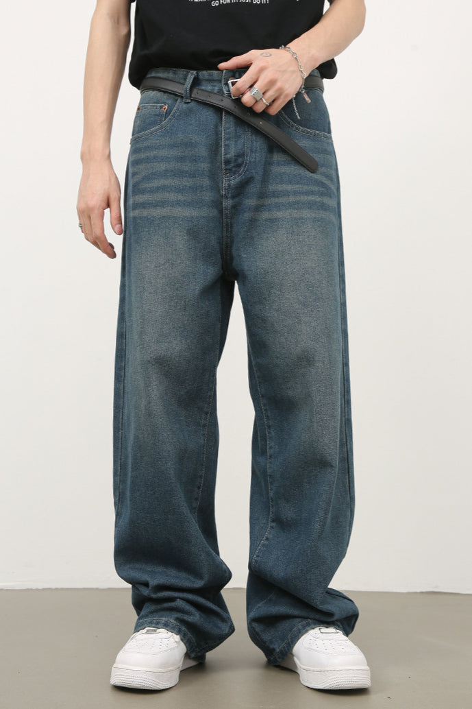 Vintage-Jeans mit weitem Bein für Herren