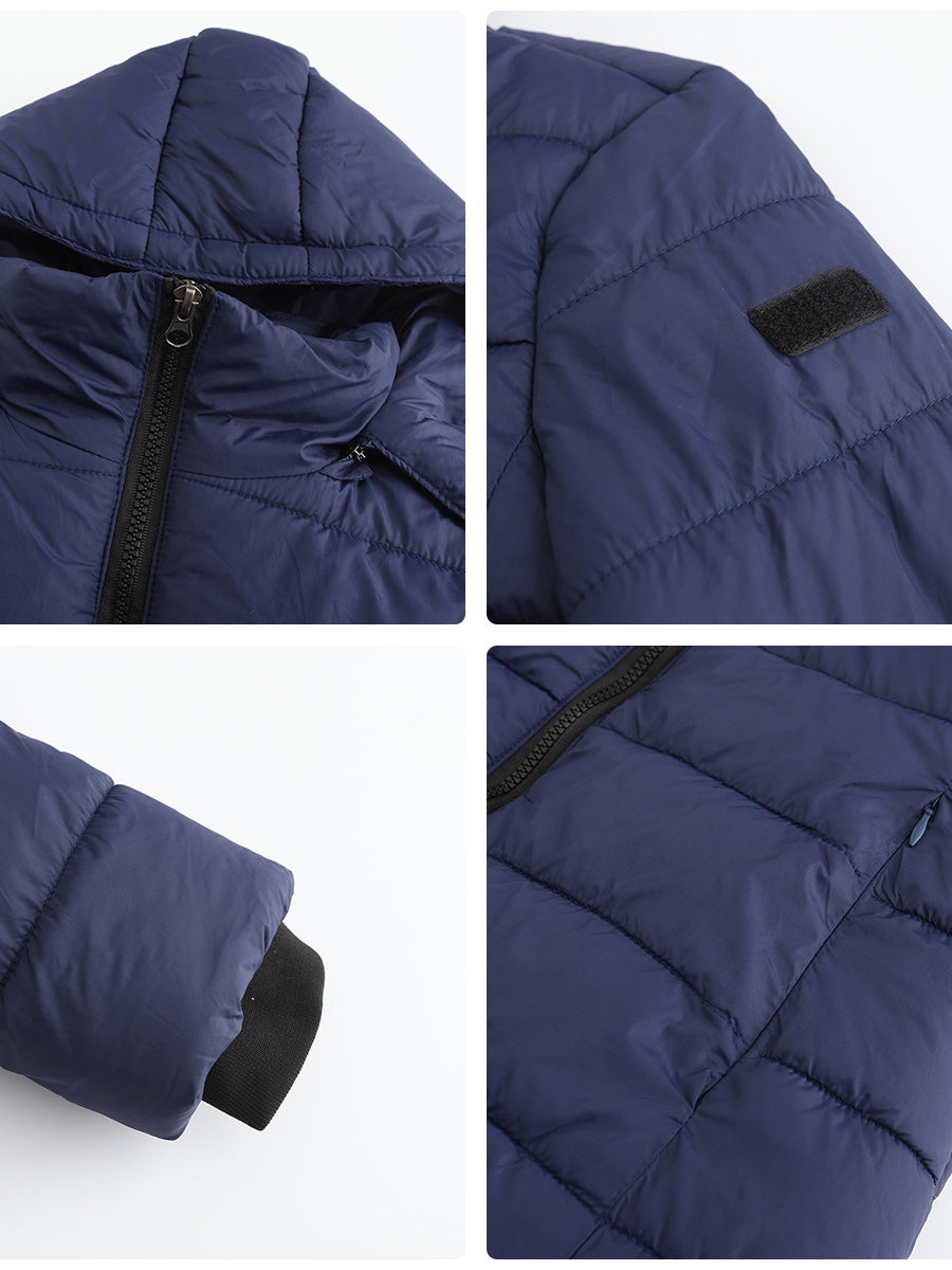 Steppjacke Damen Lang Warm Gefüttert – Leichte Winterjacke Mit Kapuze