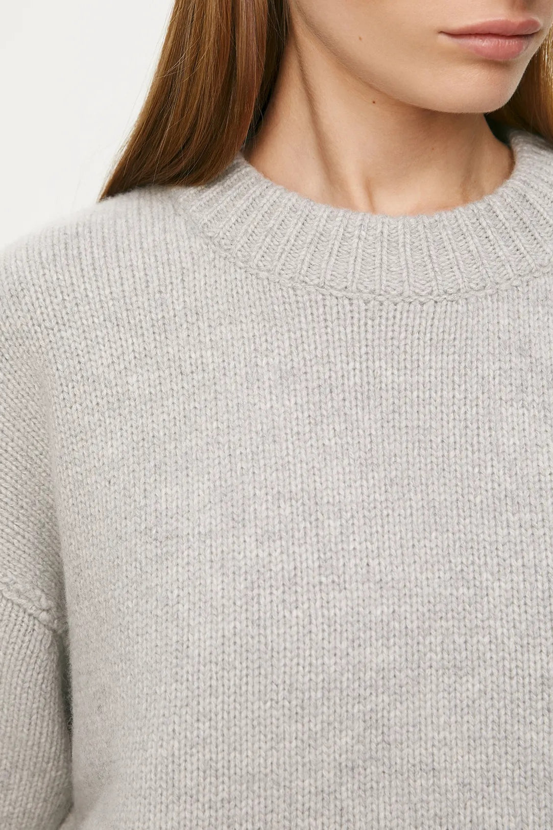 Lässiger, übergroßer Pullover in Creme