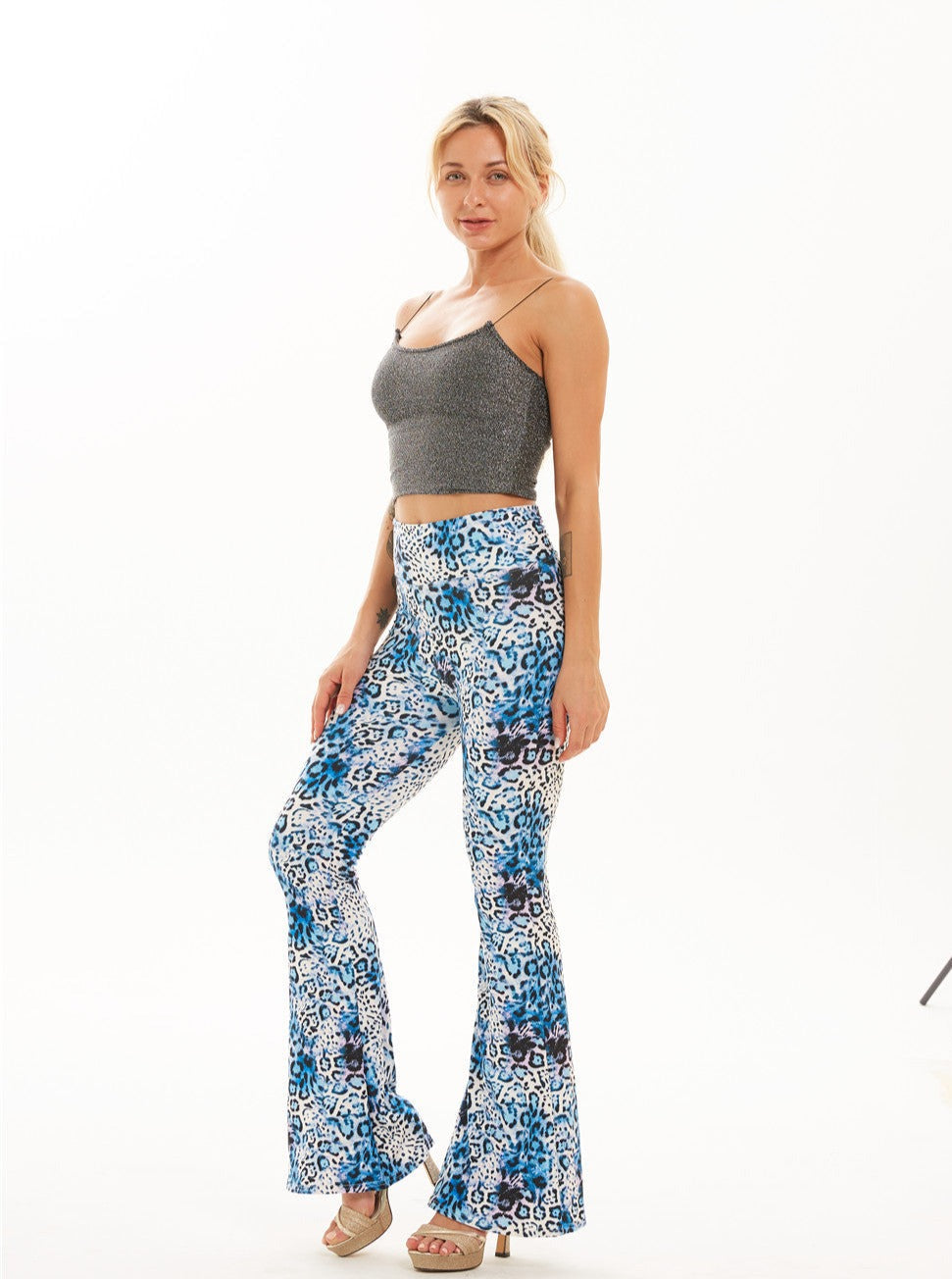 Casual Printed Tight-Fitting Pants