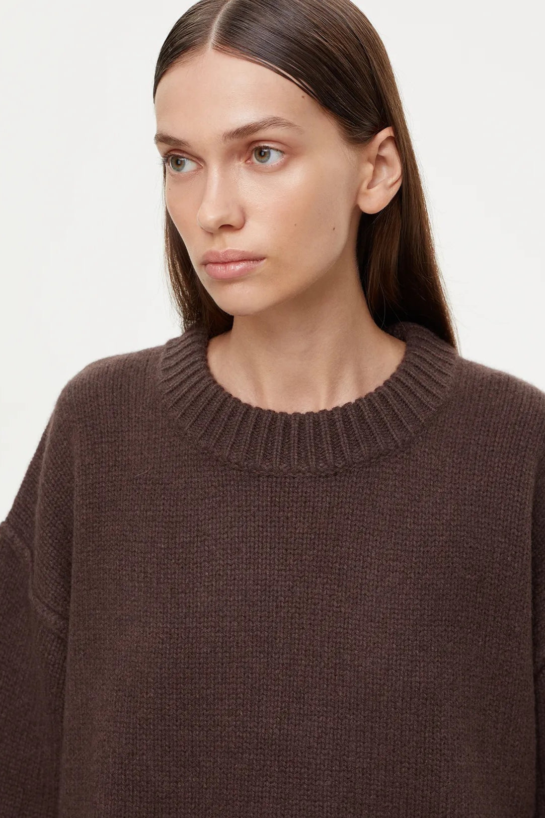 Lässiger, übergroßer Pullover in Creme