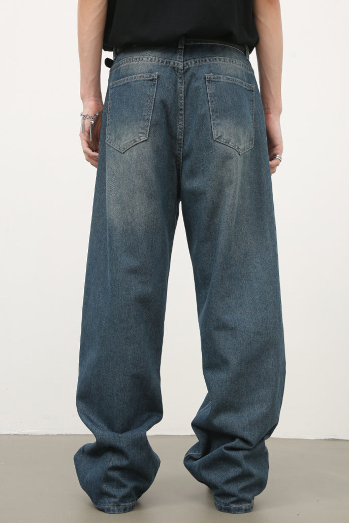 Vintage-Jeans mit weitem Bein für Herren