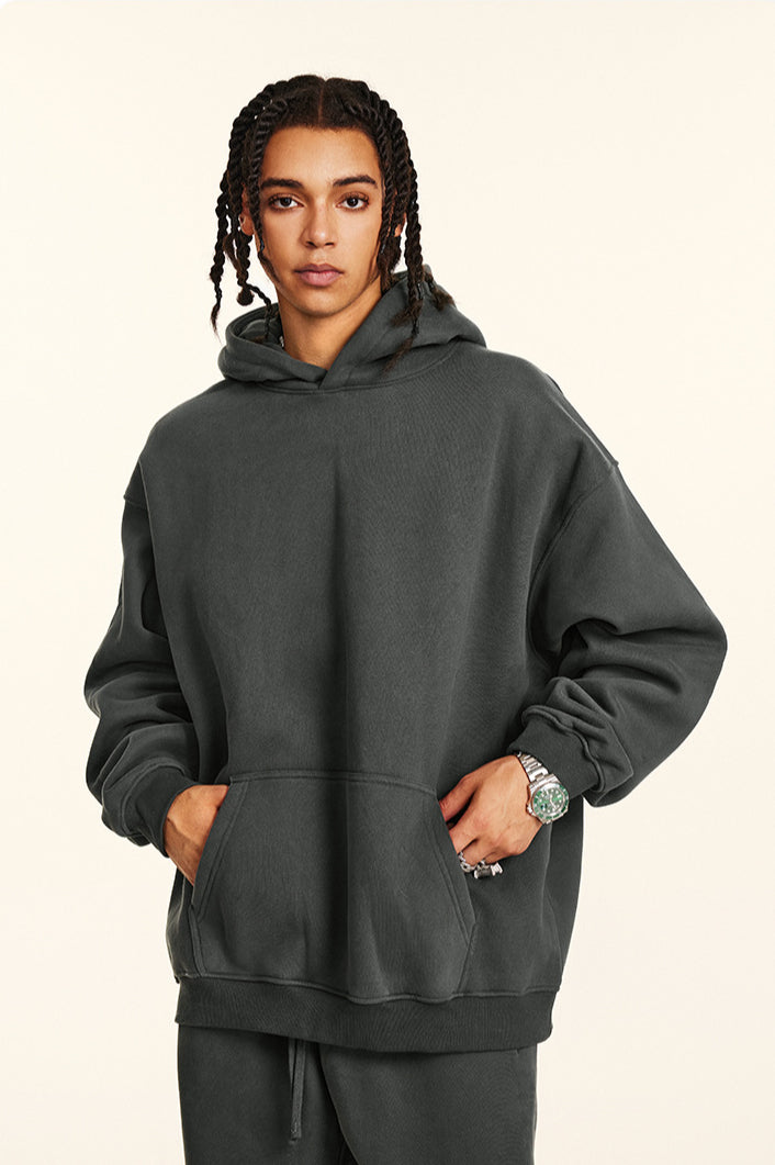 Oversize Hoodie Kapuzenpullover Sweatshirt Bequem Lang Modisch