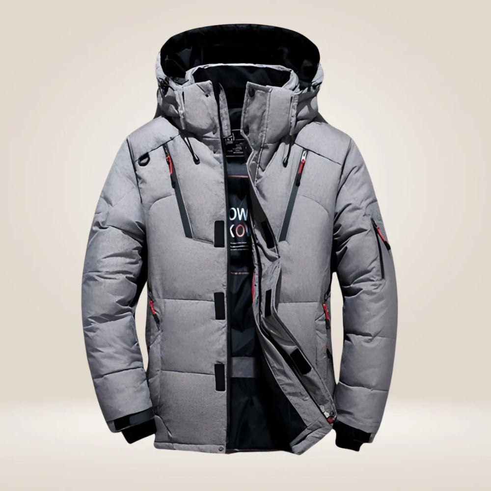 Winter Padded Waterproof Jacket with Detachable Hood