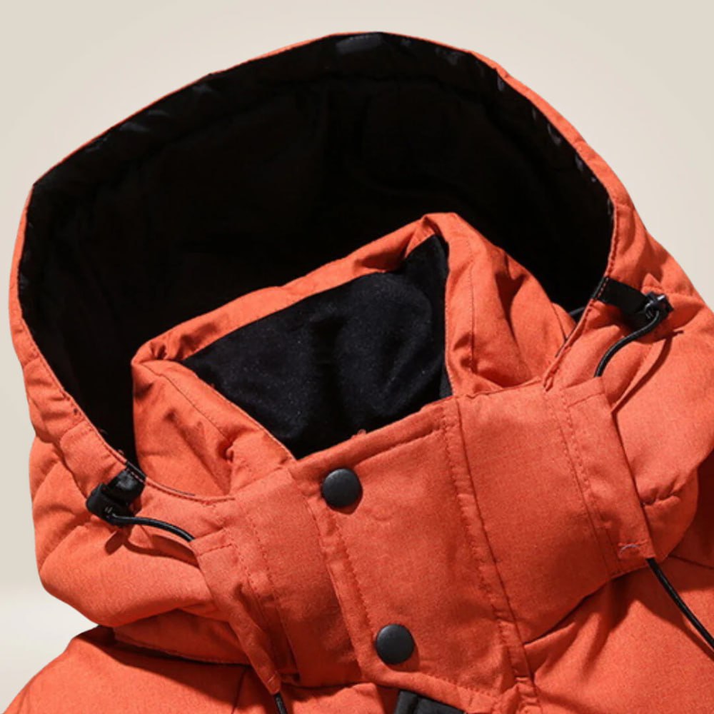 Winter Padded Waterproof Jacket with Detachable Hood