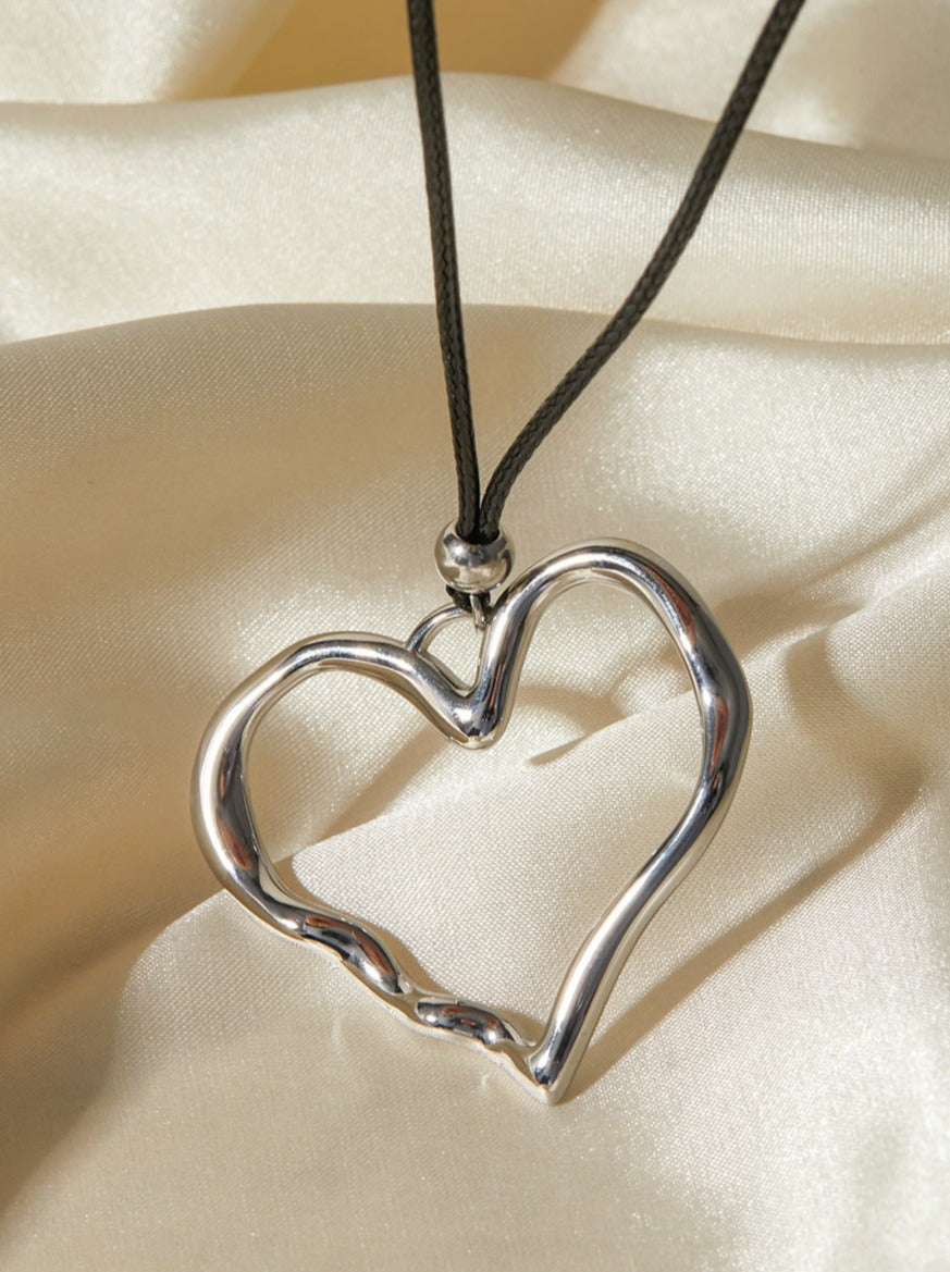 Stainless Steel Heart Pendant Necklace